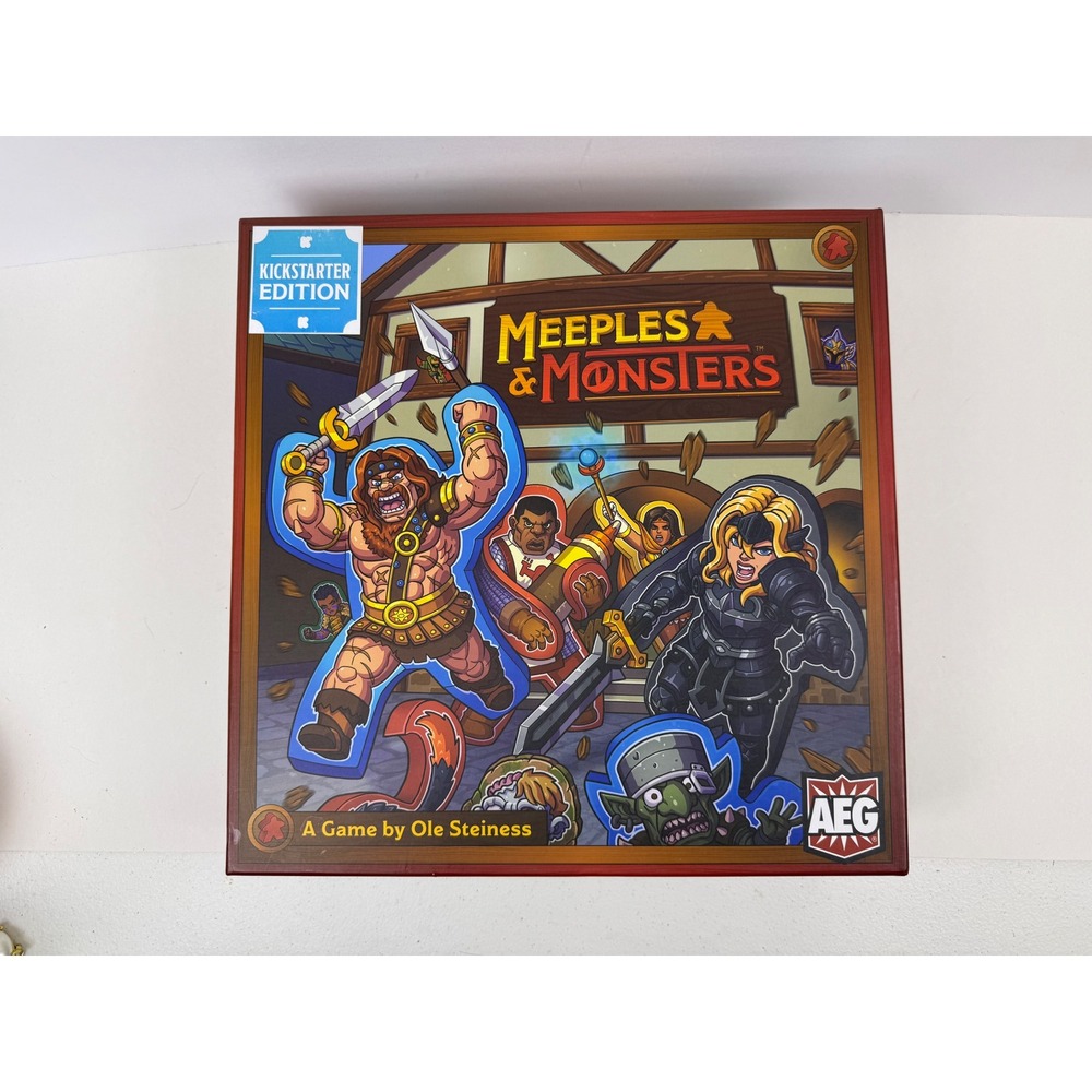 AEG Meeples & Monsters Kickstarter Edition Board Game with Solo Expansion
